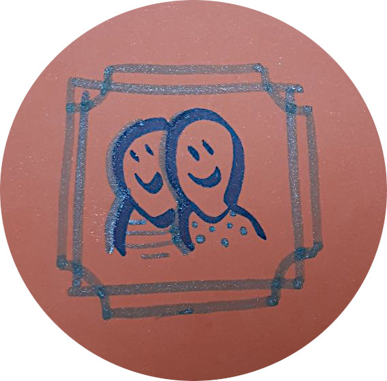 Zeichnung von zwei Personen